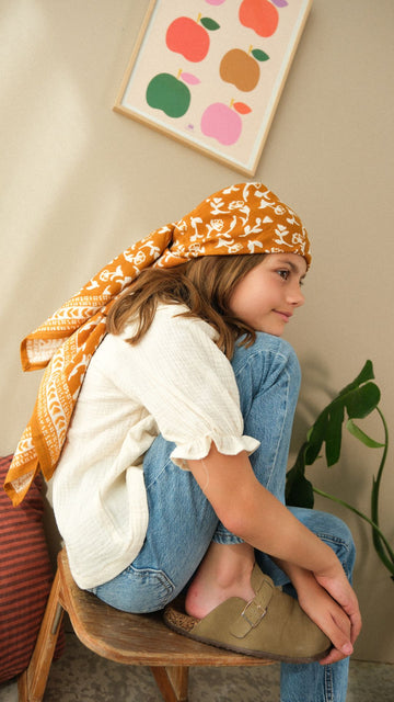 Foulard Adulte Mumbai safran