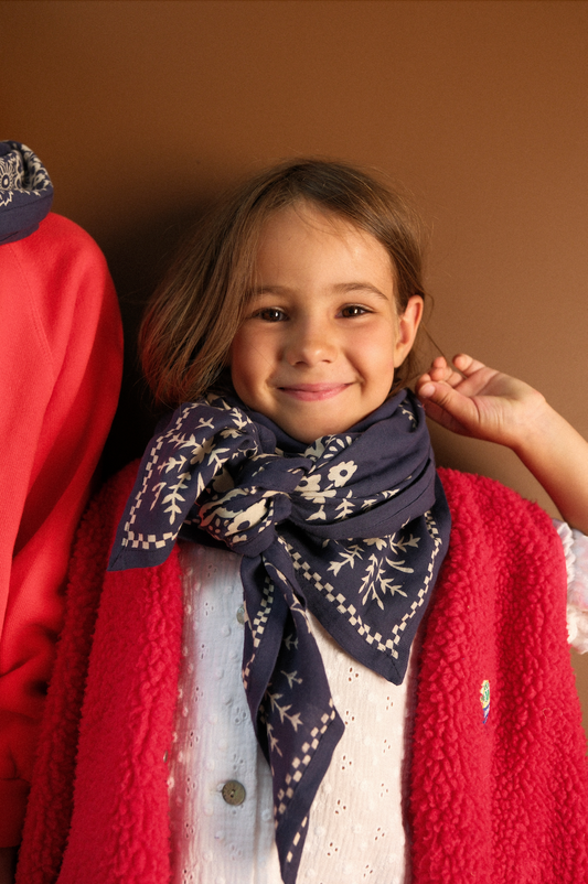 Foulard Adulte Mysore bandana Marine
