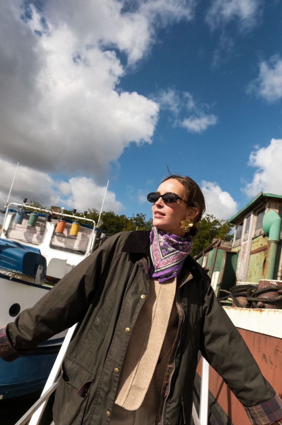 Foulard Bébé, Enfant Dehli Violette 50 cm