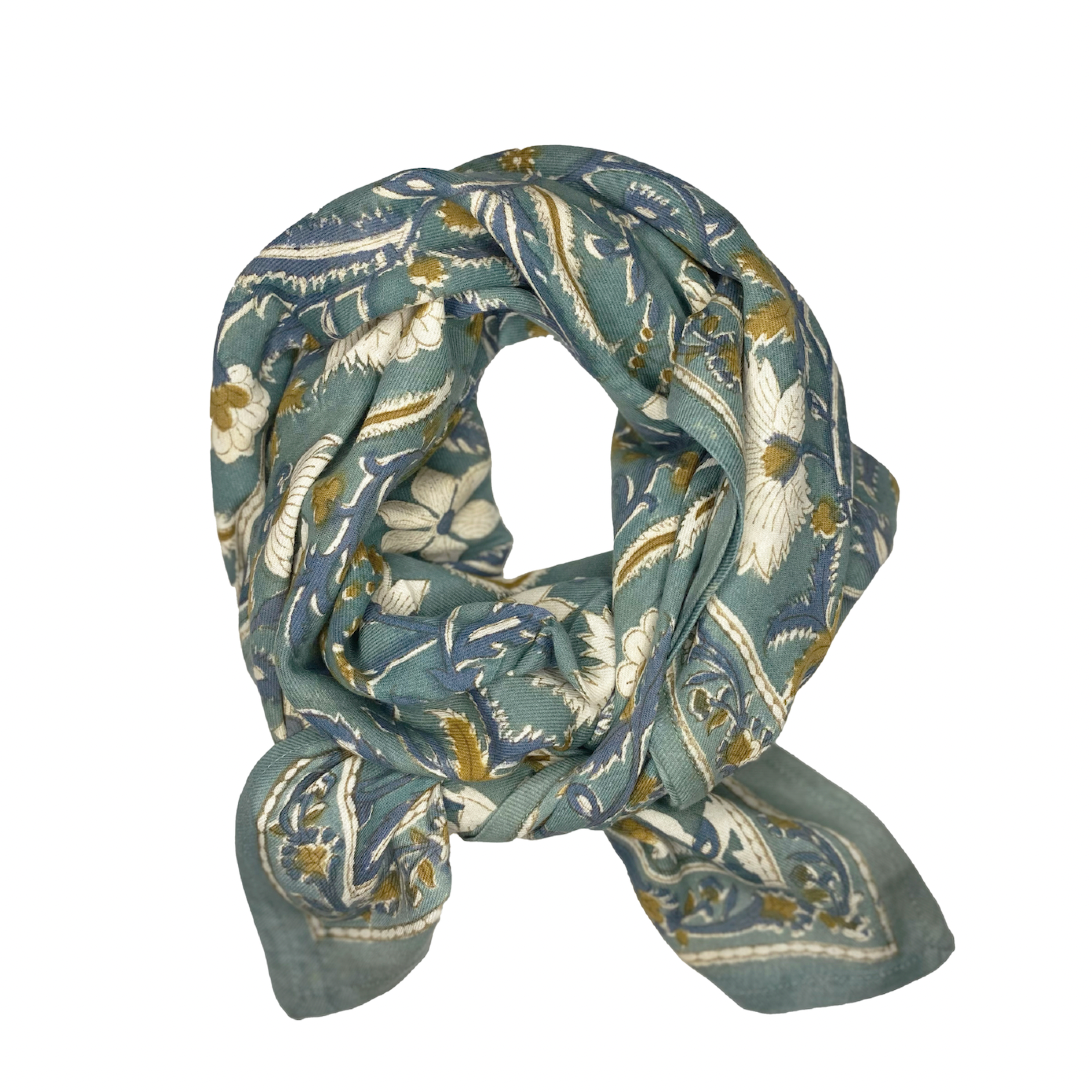 Foulards Bébé, Enfant et Adulte Venez découvrir nos foulards pour toute la famille, fabriqués en Inde grâce à la méthode du blockprint.
