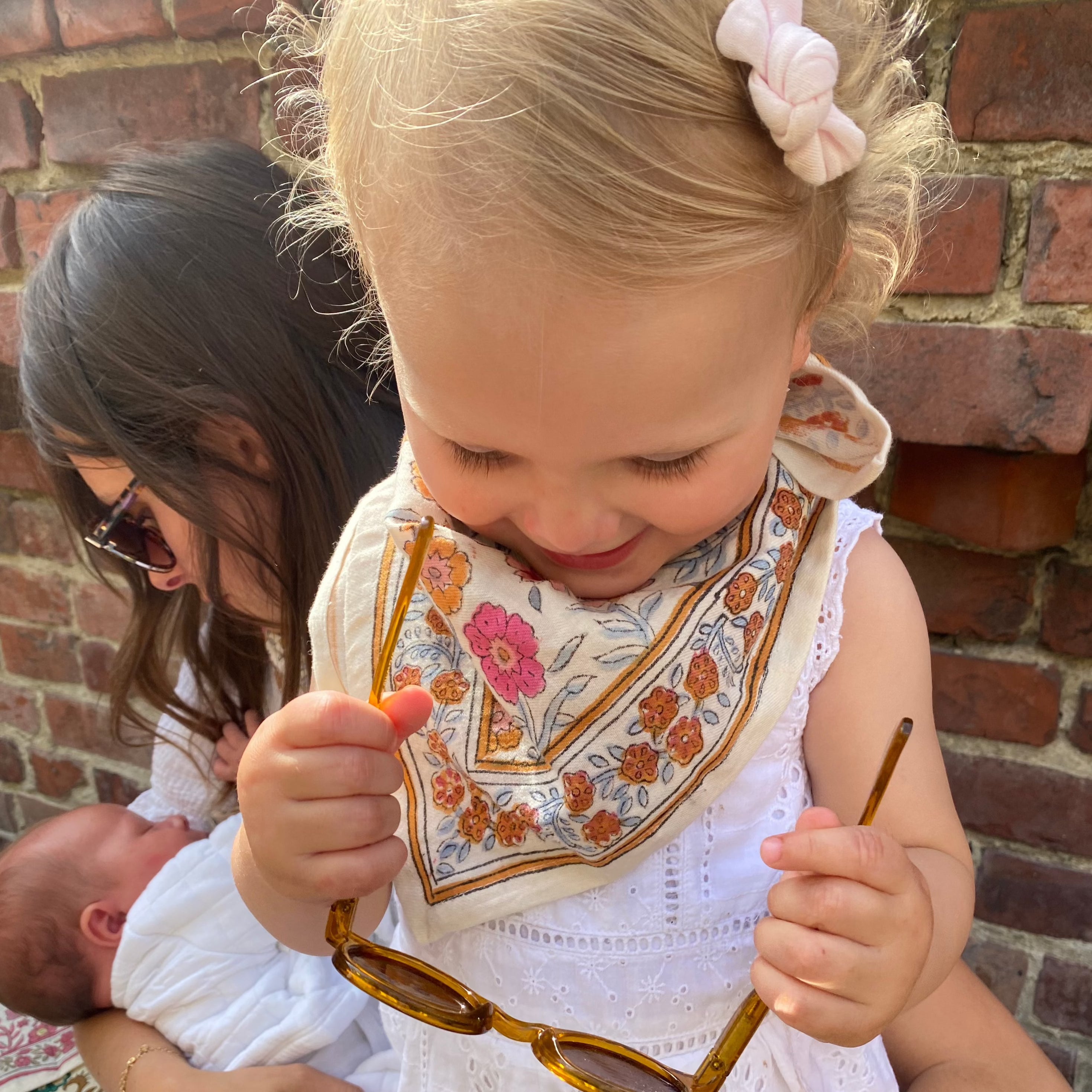 Foulards Bébé, Enfant Delhi Azur 5O cm