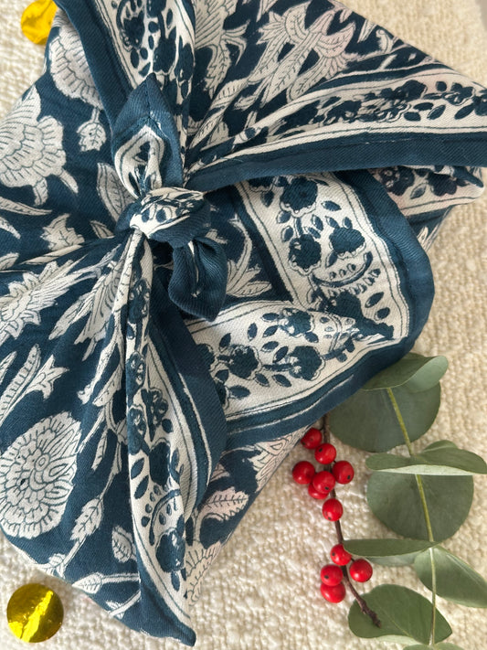 Foulard Adulte Gaya Indigo 100 cm