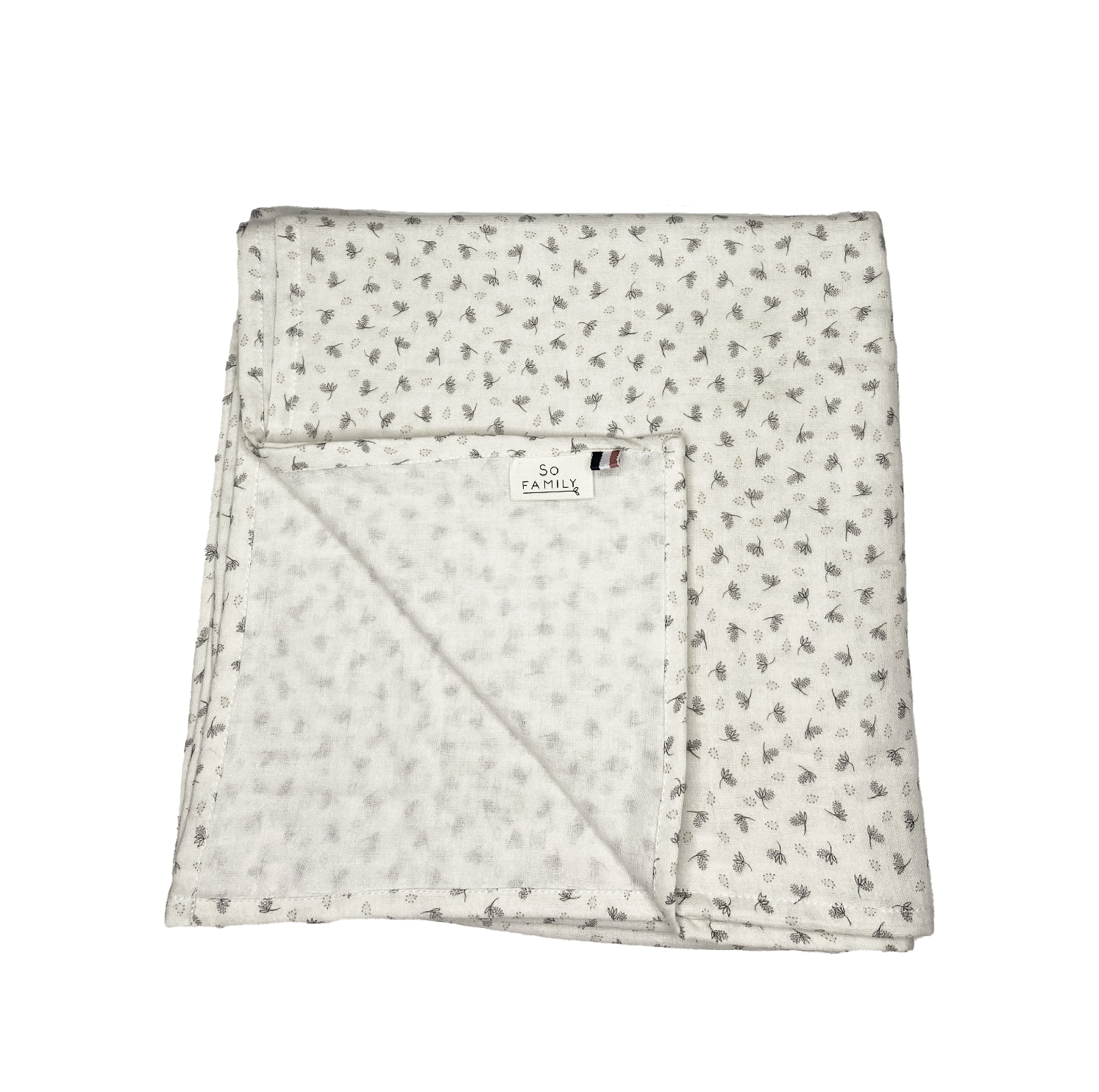 Lange en gaze de coton uni , très souple et doux, fabriqué en France.