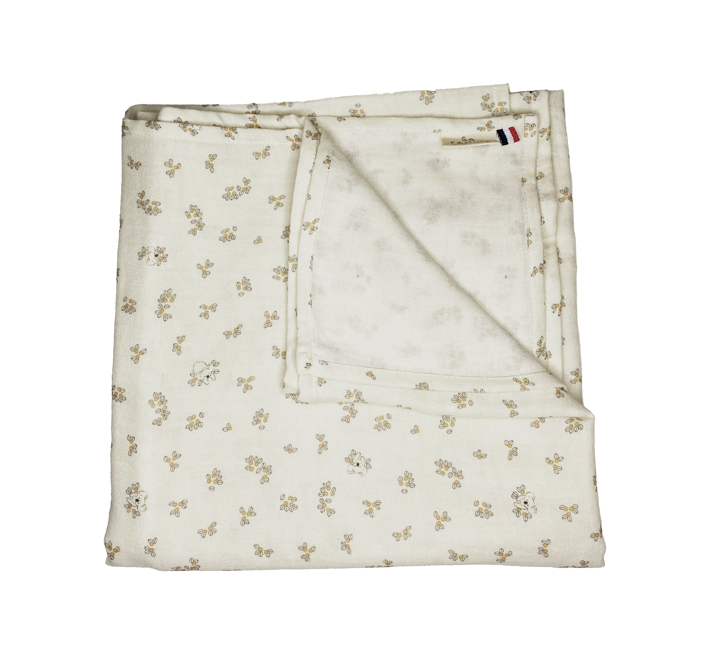 Lange en gaze de coton uni , très souple et doux, fabriqué en France.
