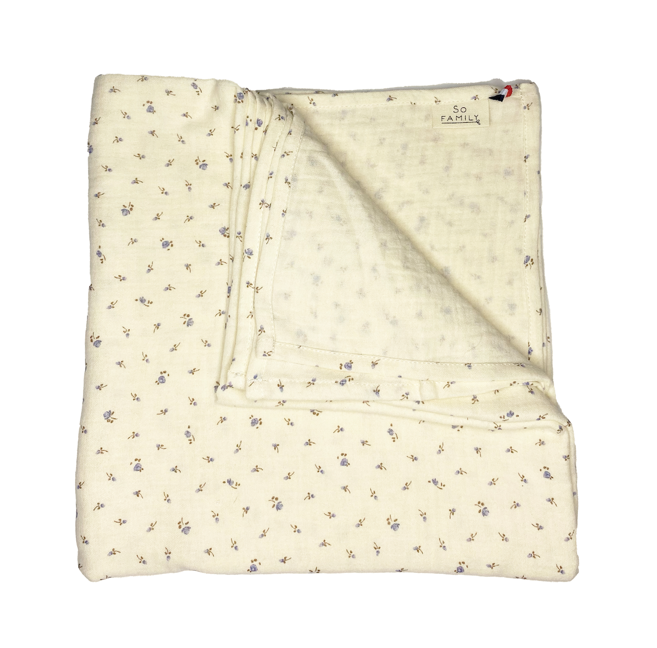 Lange en gaze de coton uni , très souple et doux, fabriqué en France.