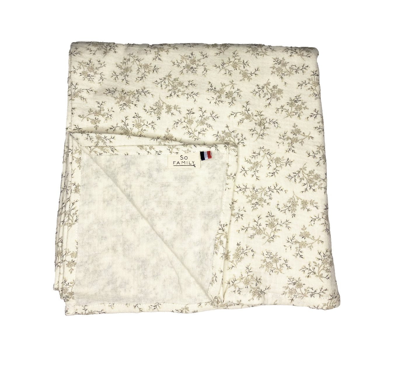 Lange en gaze de coton uni , très souple et doux, fabriqué en France.