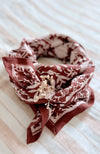 Duo Foulard Matchy Matchy 1 grand et 1 petit So Family GAYA CARMIN