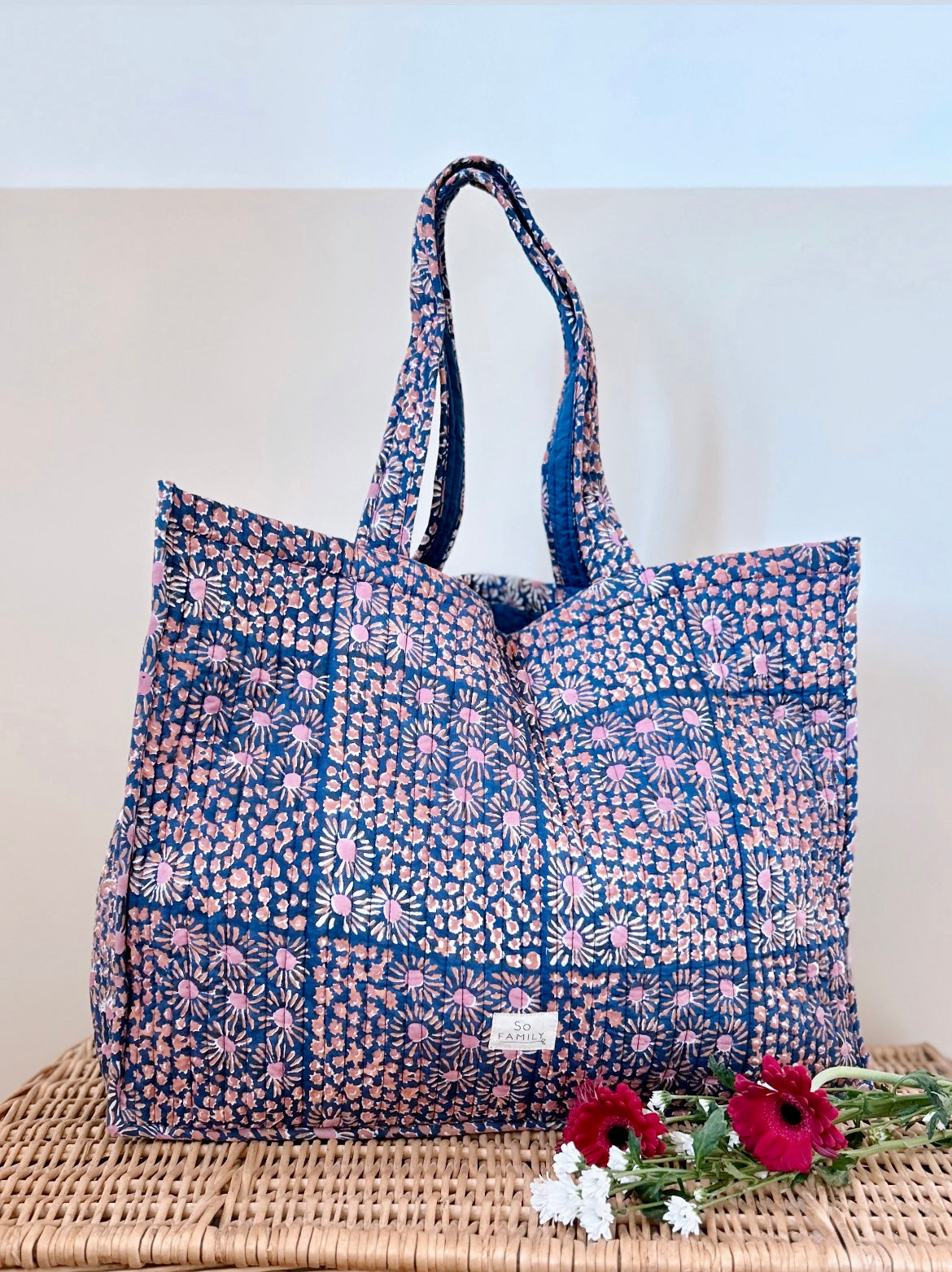 Sac cabas Patchwork Minuit – So Family - Main Image