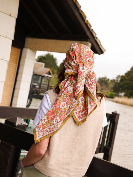 Foulard Adulte Indore ocre