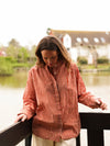 Blouse Lucie Rayures brique