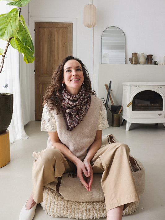 Foulard Adulte Bombay Aubergine