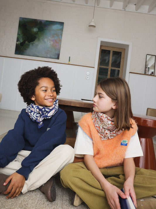 Foulard Adulte Dheli Cobalt 100 cm