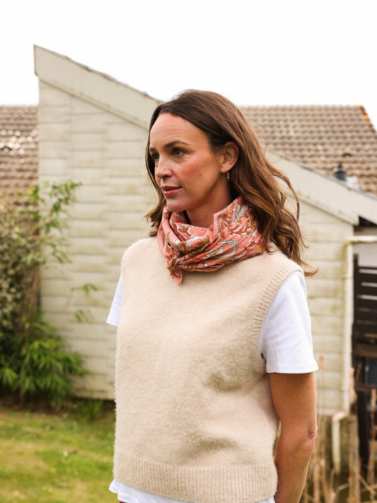 Foulard  Adulte Dheli Blush 100 cm