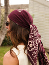 Foulard Adulte Mysore bandana Prune