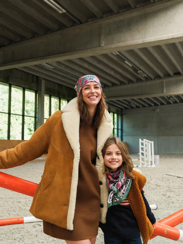 Duo Foulard Matchy Matchy 1 grand et 1 petit Indore Vert