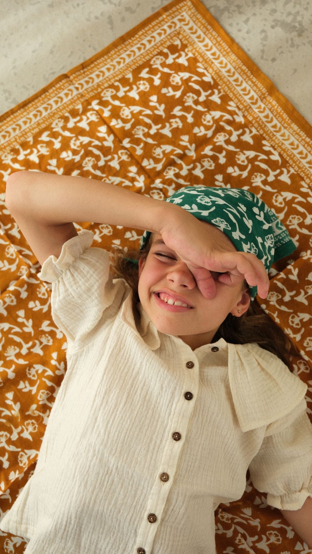 Foulard Adulte Mumbai safran