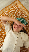 Duo Foulard Matchy Matchy 1 grand et 1 petit Mumbai Safran