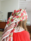 Foulard Adulte Jaipur Grenat 100 cm