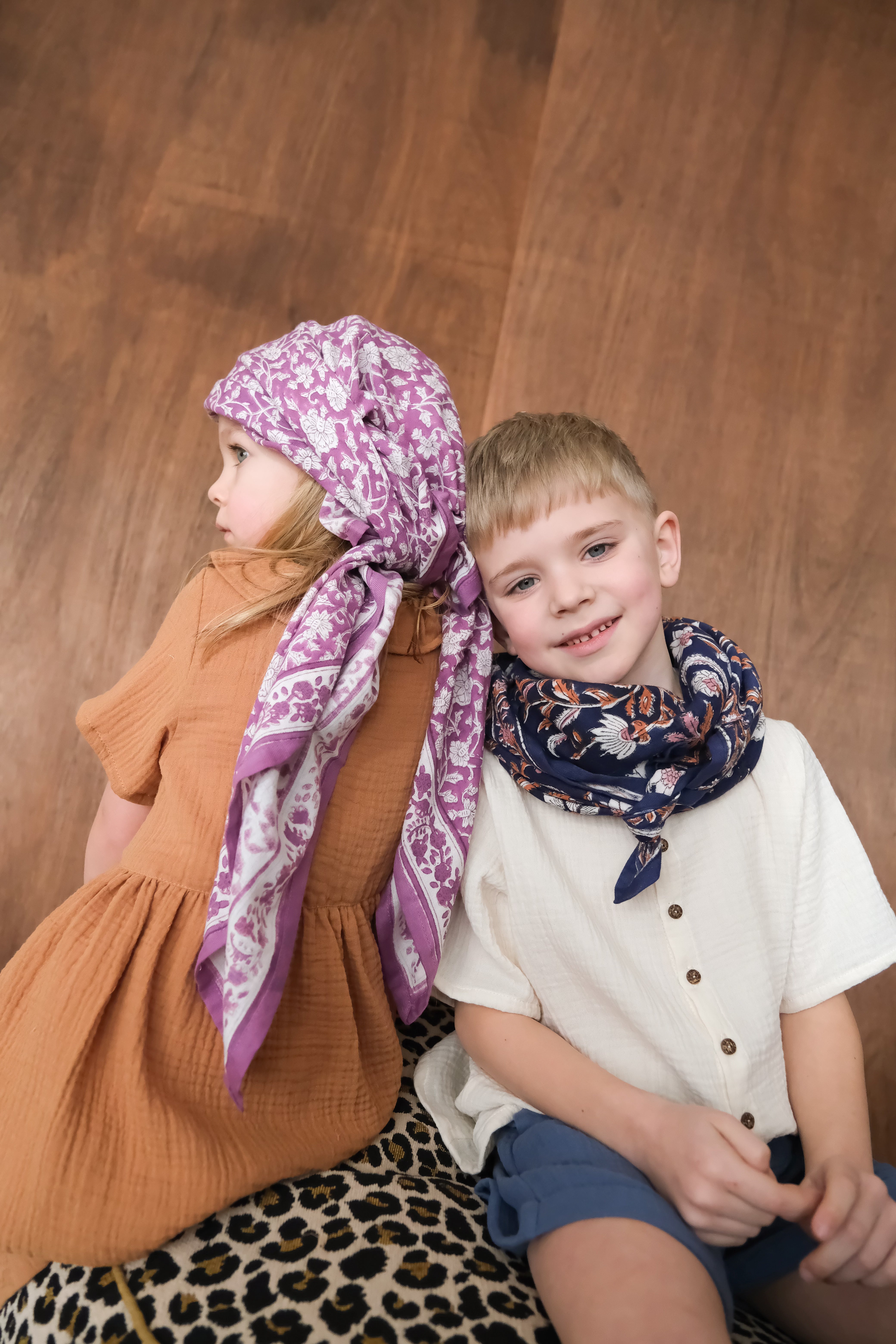 Foulard  Adulte Dheli Lilas  100 cm