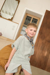 Duo Foulard Matchy Matchy 1 grand et 1 petit So Family BLEUET