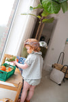Duo Foulard Matchy Matchy 1 grand et 1 petit So Family ABRICOT
