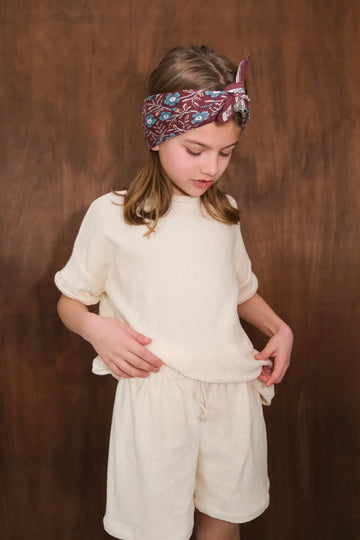 Duo Foulard Matchy Matchy 1 grand et 1 petit So Family Bellis figue