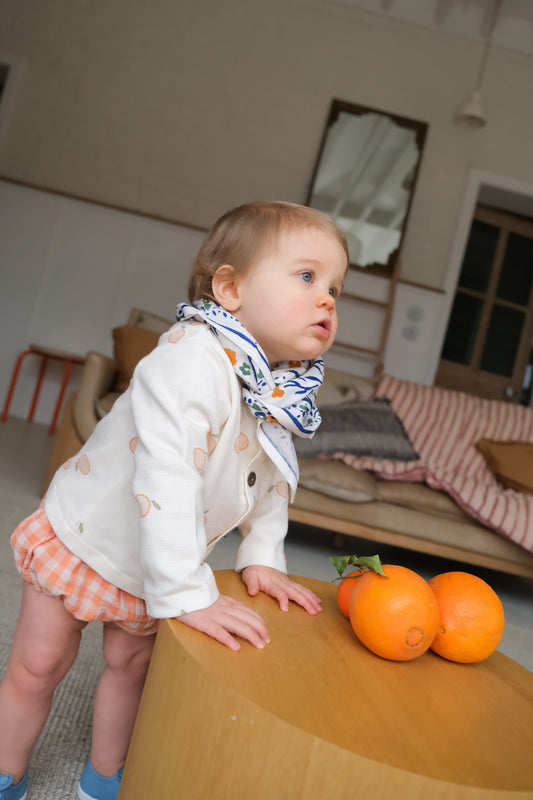 Foulards Bébé, Enfant Iris Pomme 5O cm