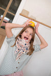 Duo Foulard Matchy Matchy 1 grand et 1 petit So Family PRUSSE