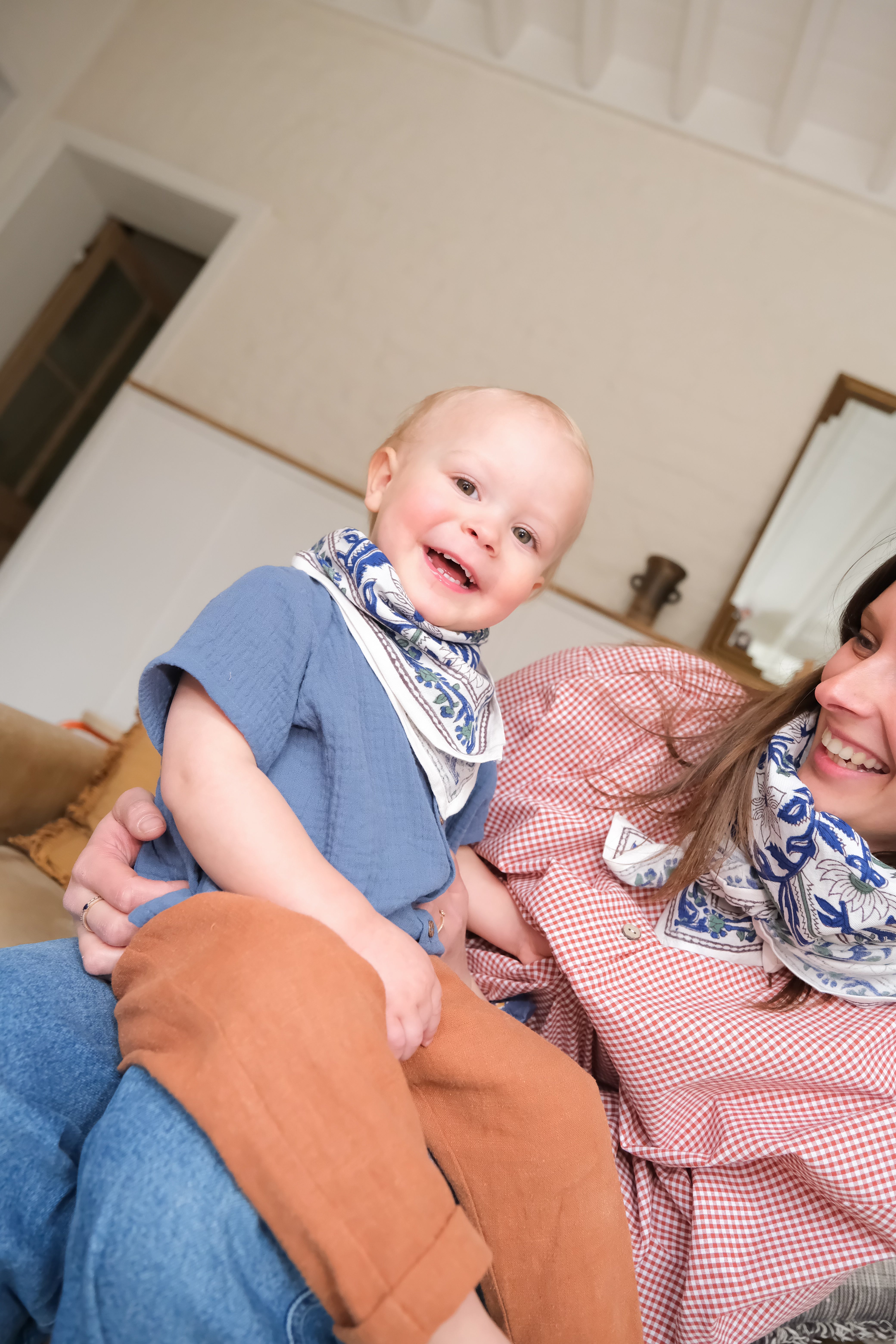 Pantalon bébé Louis Lin Caramel