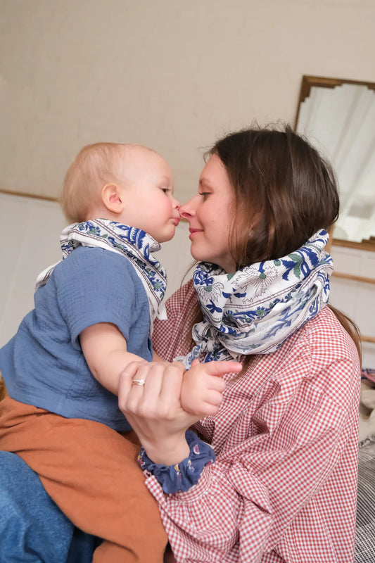 Duo Foulard Matchy Matchy 1 grand et 1 petit So Family KLEIN