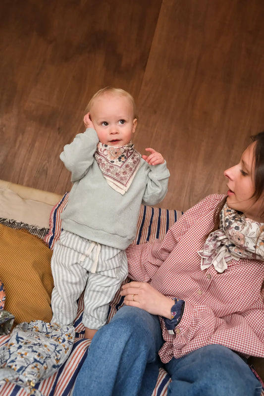 Duo Foulard Matchy Matchy 1 grand et 1 petit So Family CAPRI