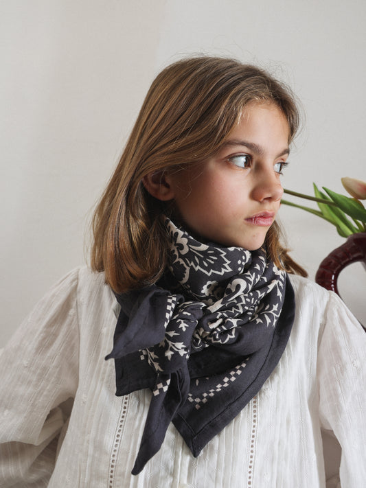 Foulard Adulte Mysore bandana Anthracite