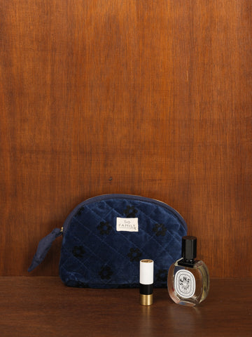 Trousse Make up Velours fleurs