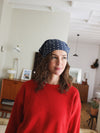 Foulard Kids Pois Bicolore marine et écru