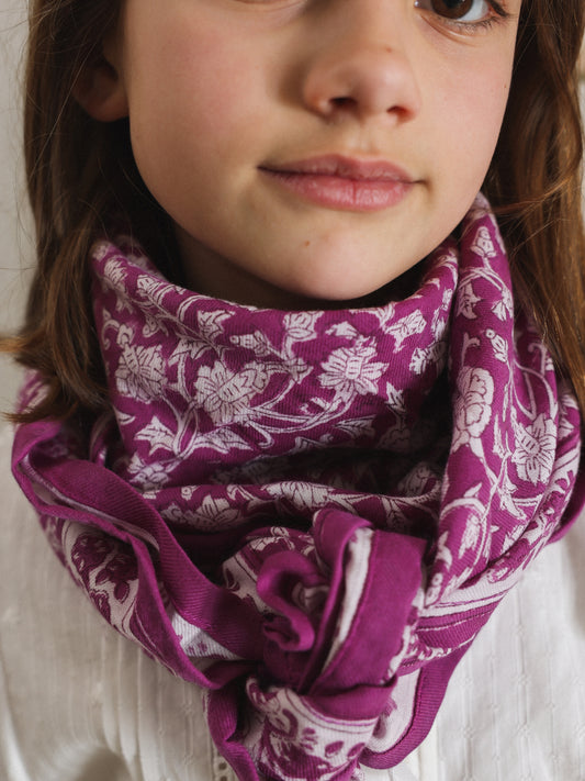 Foulard  Adulte Dheli Lilas  100 cm