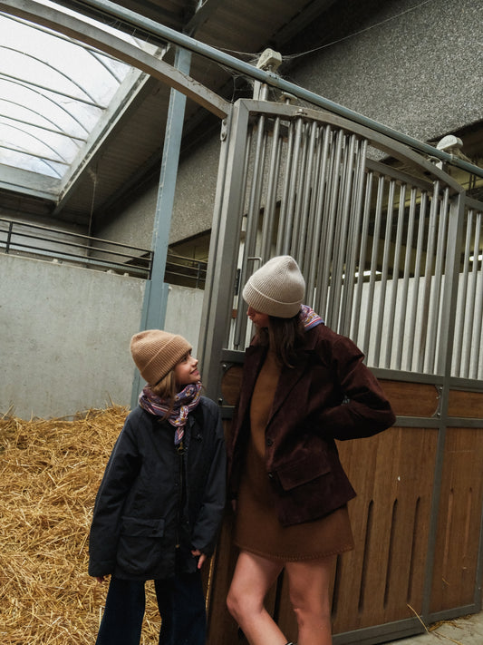 Duo Foulard Matchy Matchy 1 grand et 1 petit Delhi Violine