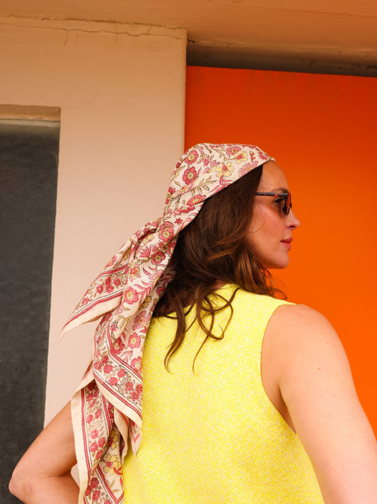 Foulard  Adulte Dheli Blé 100 cm