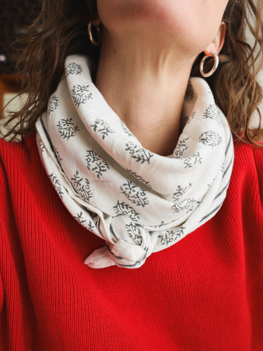 Foulard Adulte Delhi Latte 100 cm