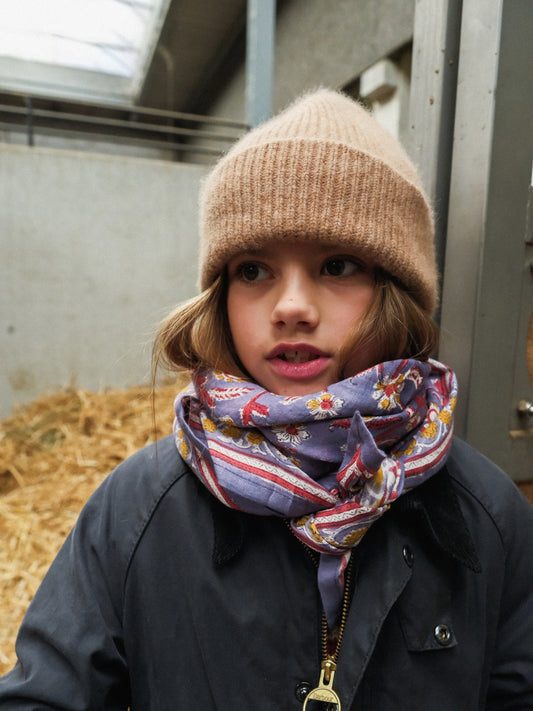 Duo Foulard Matchy Matchy 1 grand et 1 petit Delhi Violine