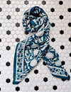 Duo Foulard Matchy Matchy 1 grand et 1 petit So Family GAYA INDIGO