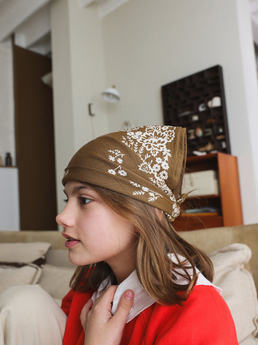 Foulard Kids Mysore bandana Kaki