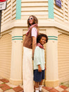 Duo Foulard Matchy Matchy 1 grand et 1 petit Calcutta Pourpre
