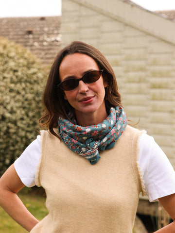 Foulard Adulte Bombay Bleu