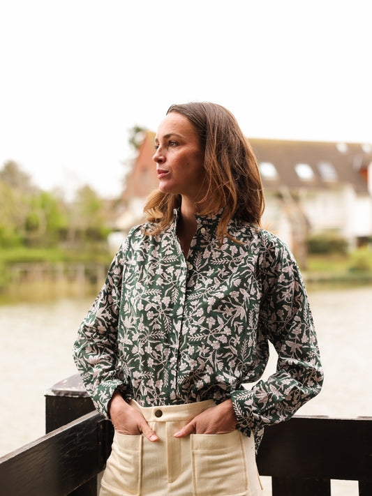 Blouse Lucie Calcutta green