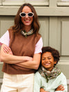Duo Foulard Matchy Matchy 1 grand et 1 petit New Delhi vert