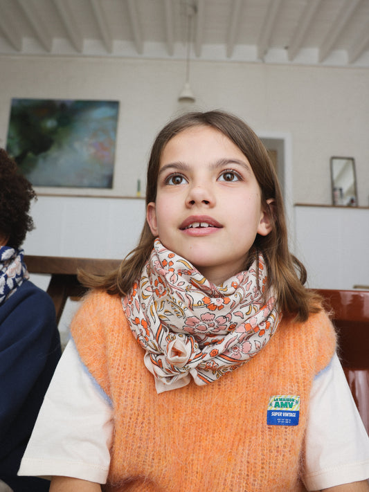 Foulard Adulte Delhi Brique 100 cm