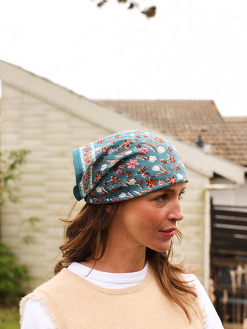 Foulards Bébé, Enfant Bombay Bleu