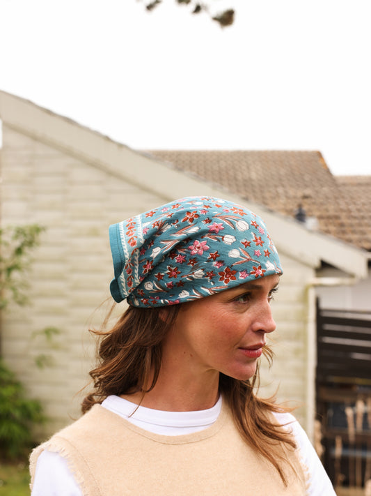 Foulards Bébé, Enfant Bombay Bleu