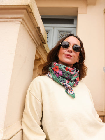Foulard Adulte Indore vert