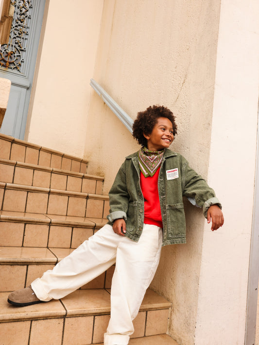 Foulards Bébé, Enfant Delhi Menthe 5O cm